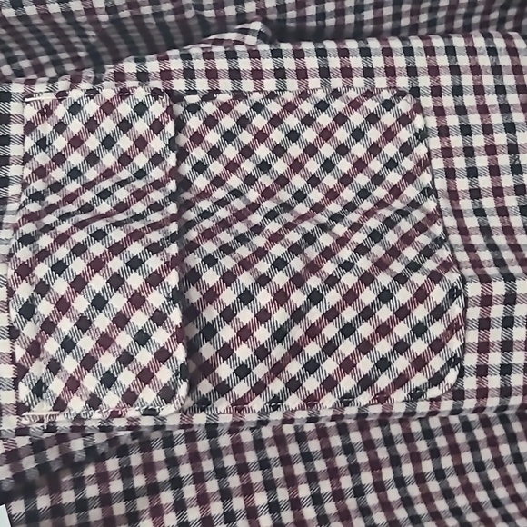 Abercrombie and fitch womens oversized burgundy check shirt flannel top - Picture 9 of 9